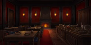 食堂 - 魔女岛监狱场景