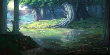 湖 - 魔女岛监狱场景